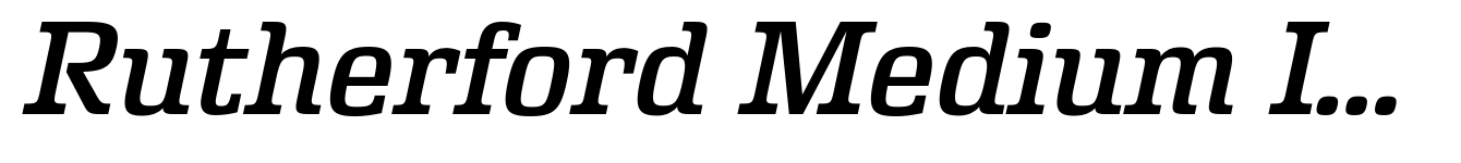 Rutherford Medium Italic